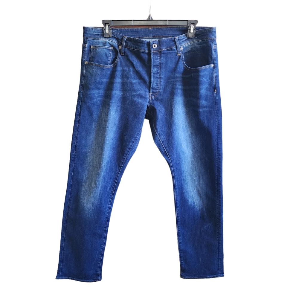 G-Star Raw 3301 straight tapered jeans mens size 40 width 32 length